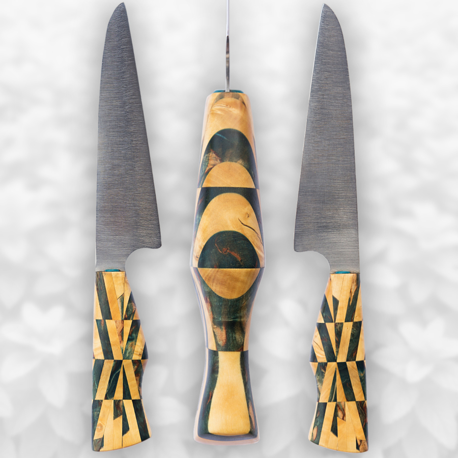 Küchenmesser mit Mosaikgriff