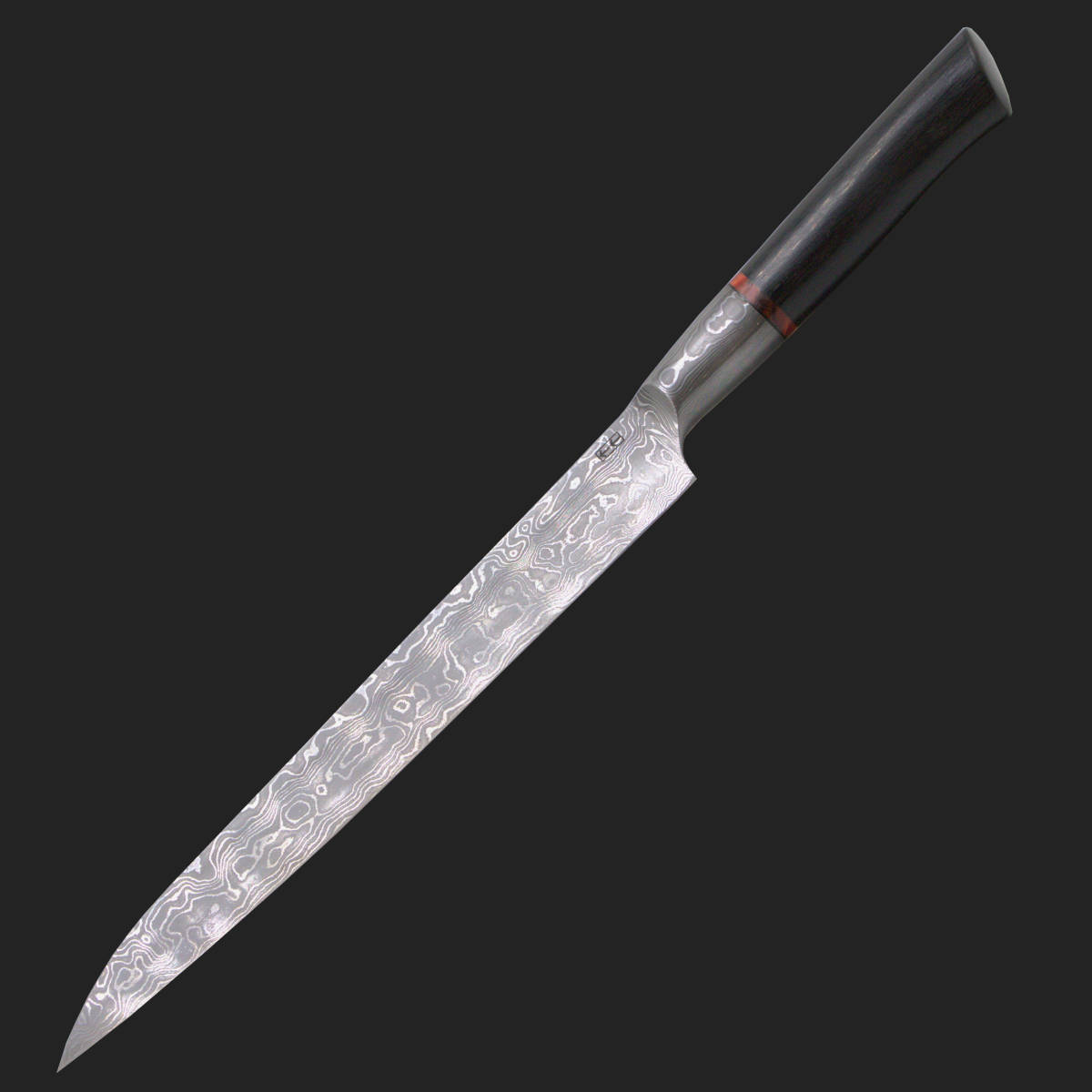 Großes Küchenmesser - Wilder Damast